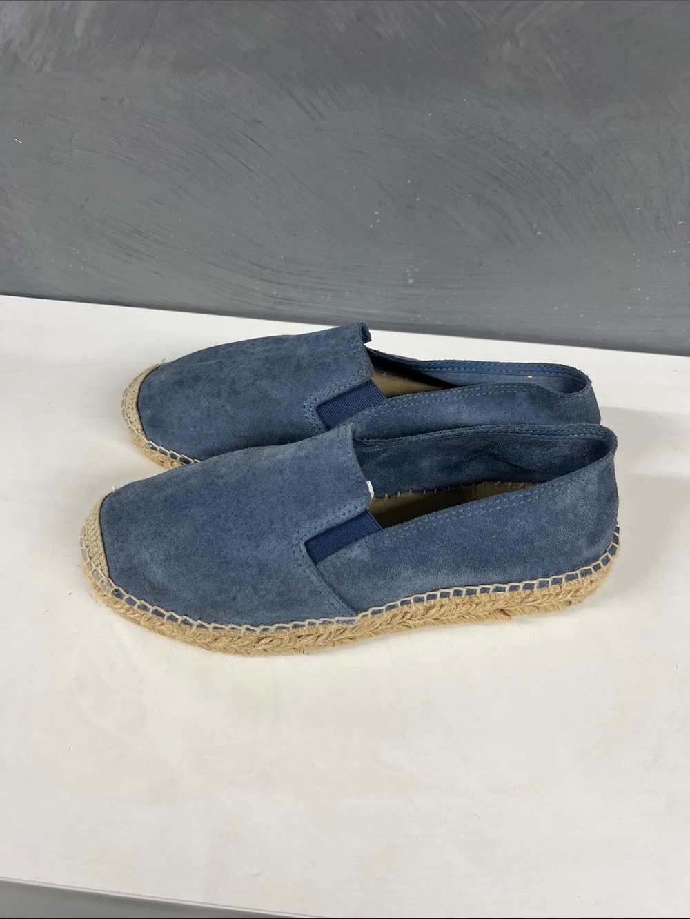 Blue Suede Espadrilles